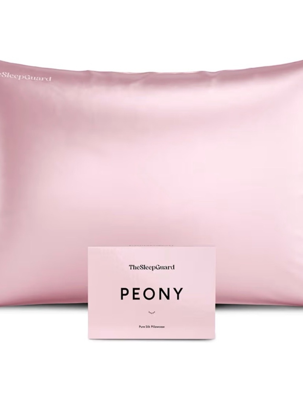 Peony Silk Pillowcase — Soft Pink Luxury Pillowcase